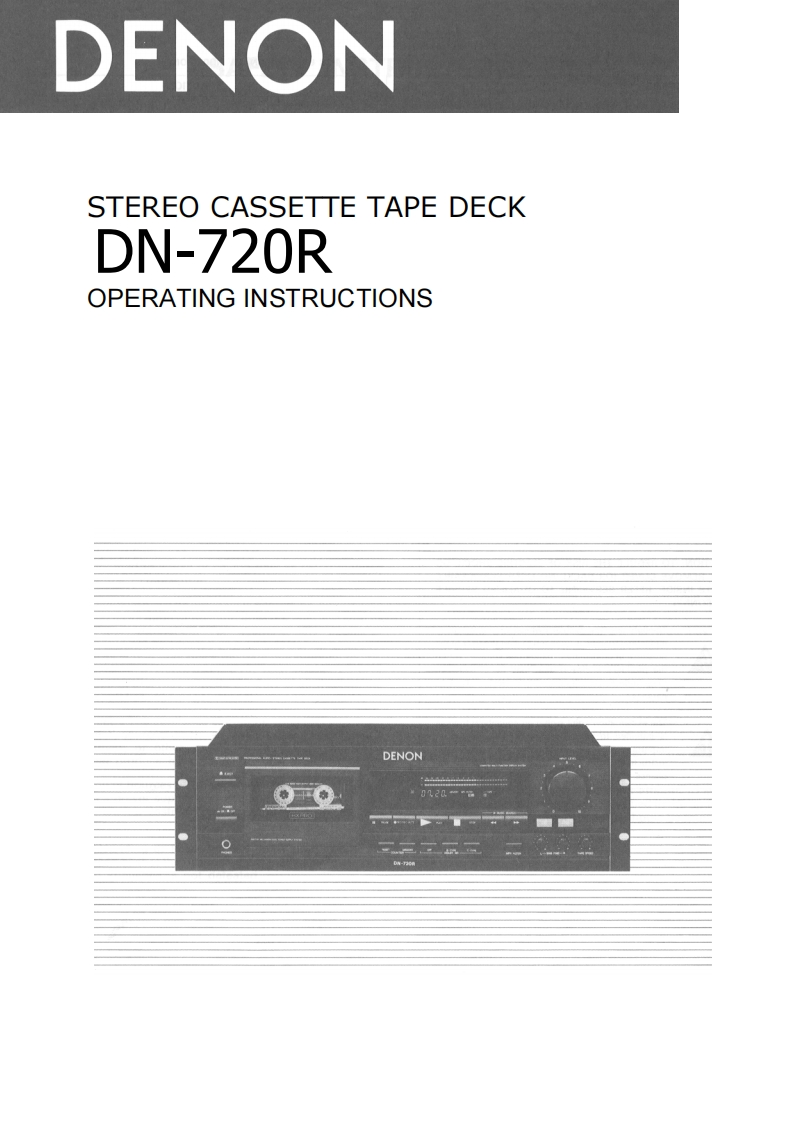 denonDN720R操作说明书手册