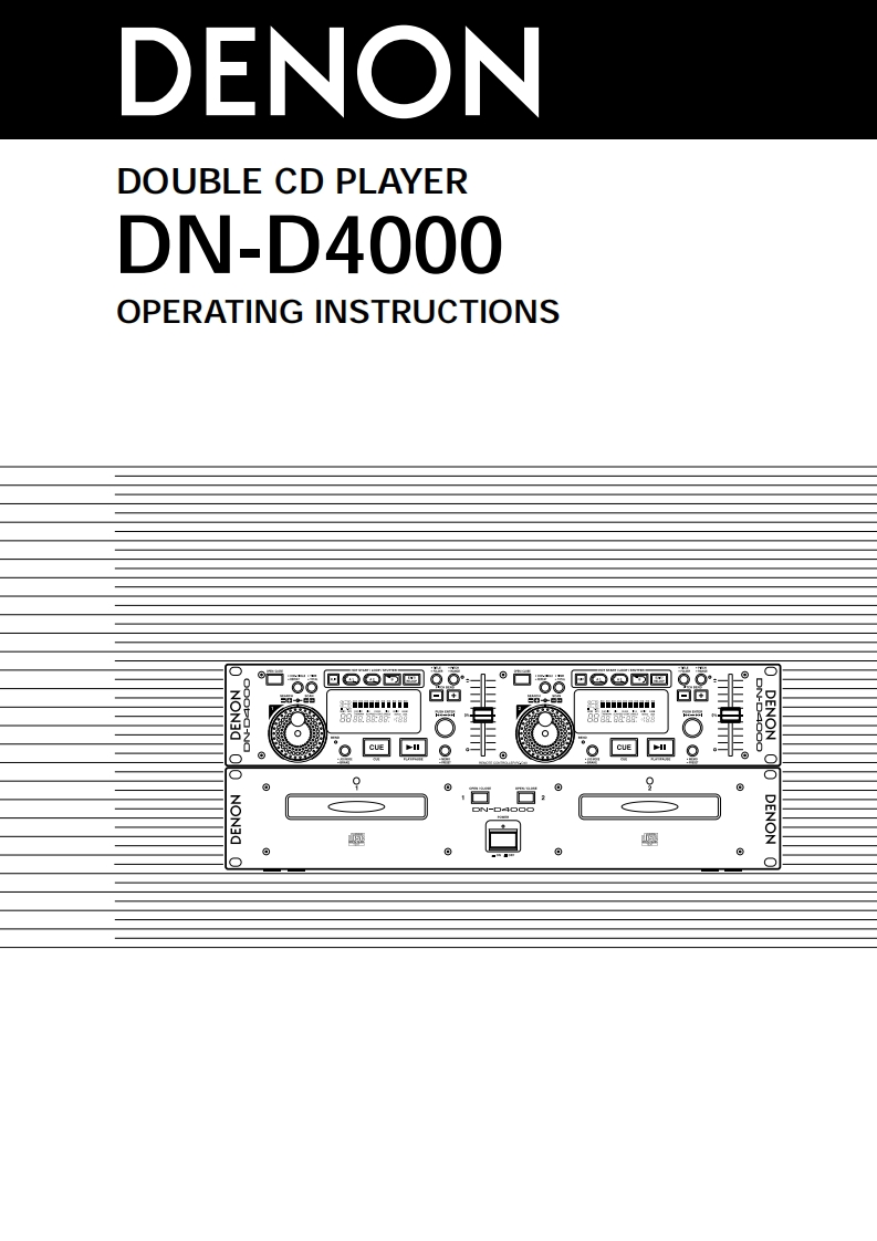 denonDND4000操作说明书手册
