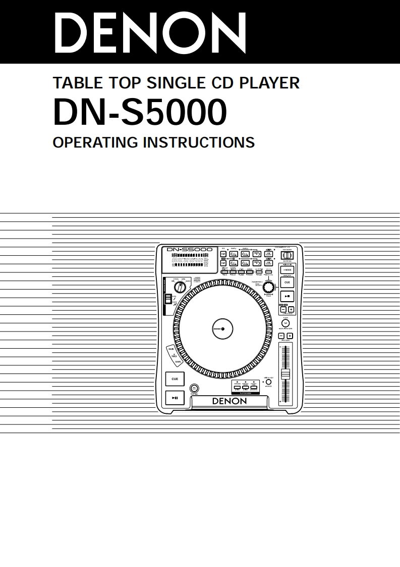denonDNS5000操作说明书手册