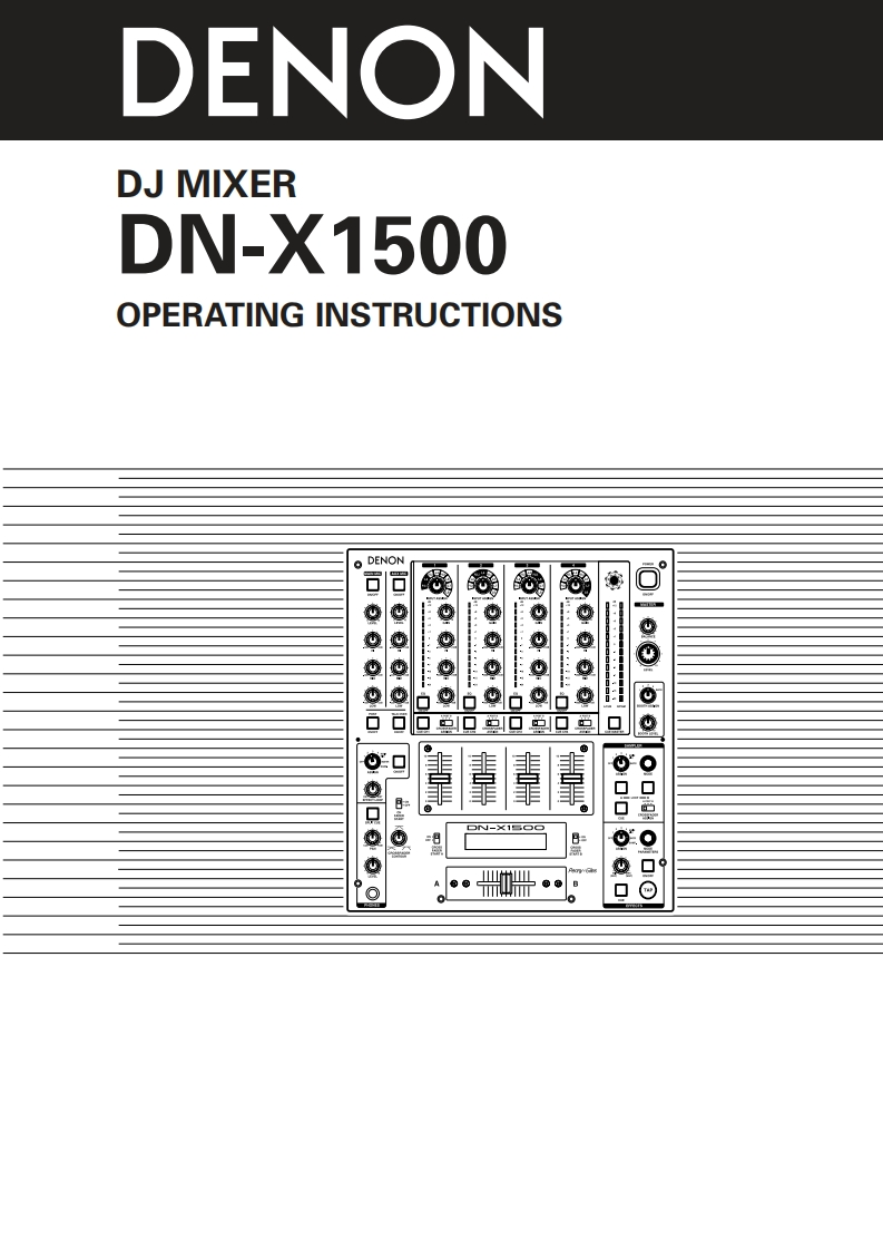 denonDNX1500操作说明书手册