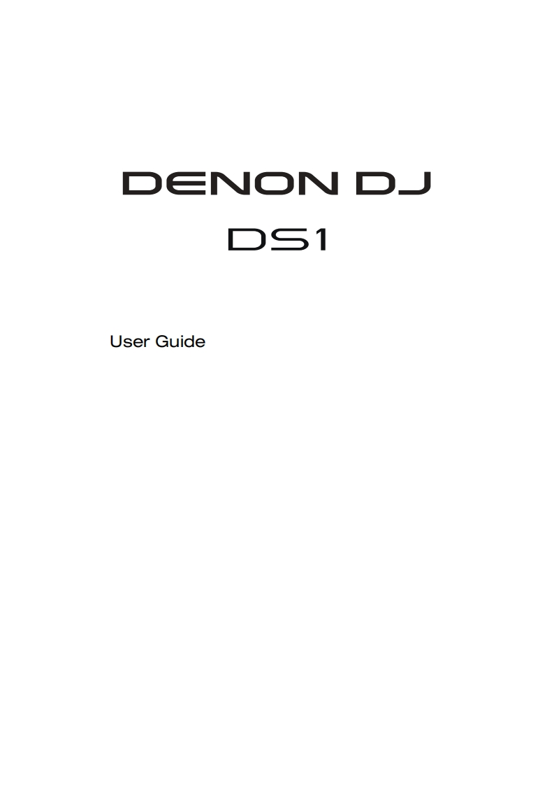 denonDS1操作说明书手册