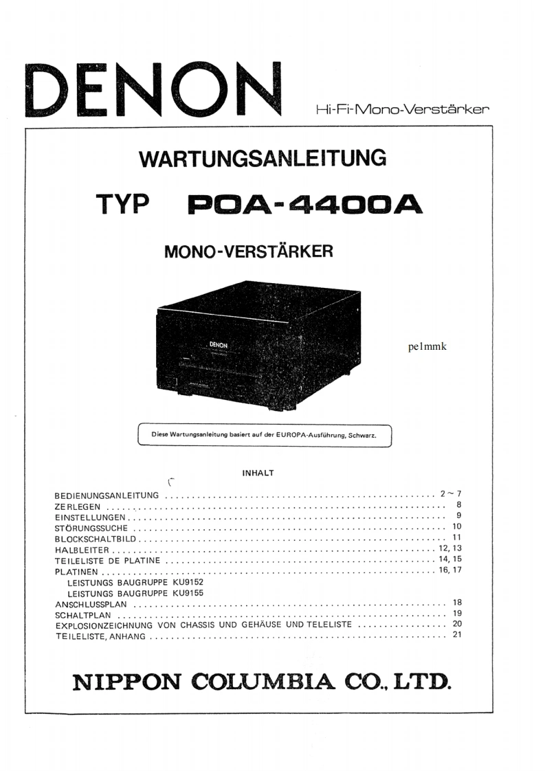 denonpoa4400asmr维修电器原理图