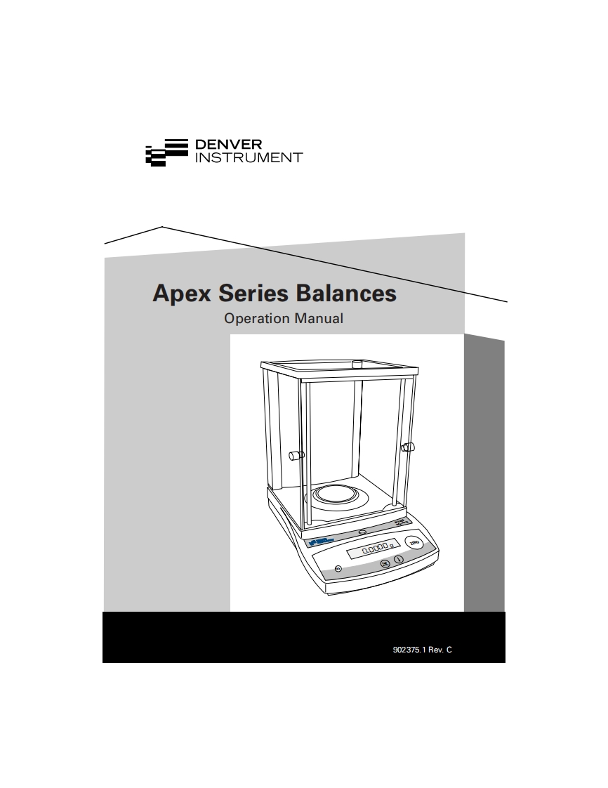 denver-instrument-apex-series-balances-rev-c_操作说明书手册