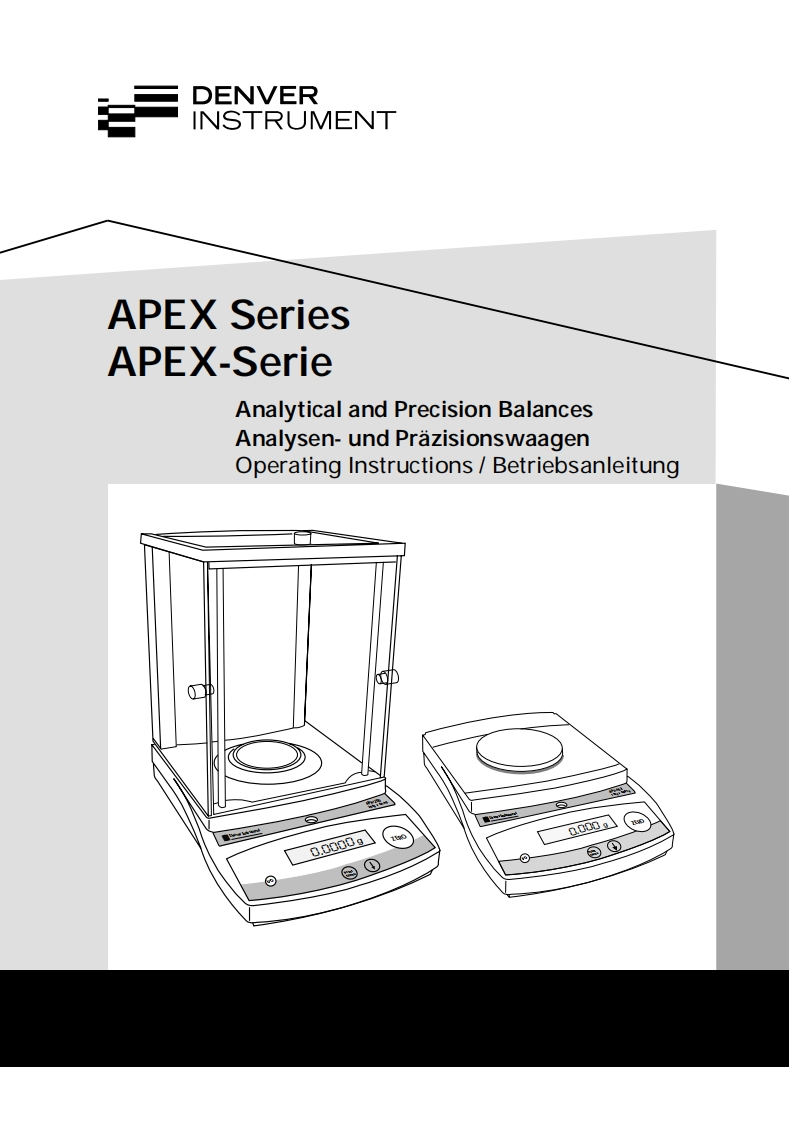 denver-instrument-apex-series-englishdutch_operating-操作说明书手册