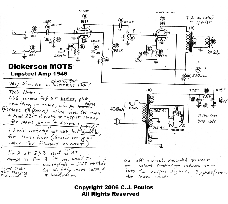 dickerson_mots_1946维修电器原理图说明书手册
