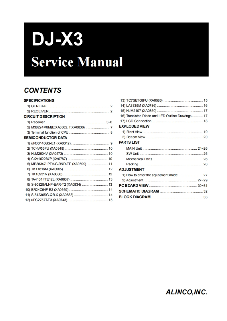 djx3_维修手册电器原理图