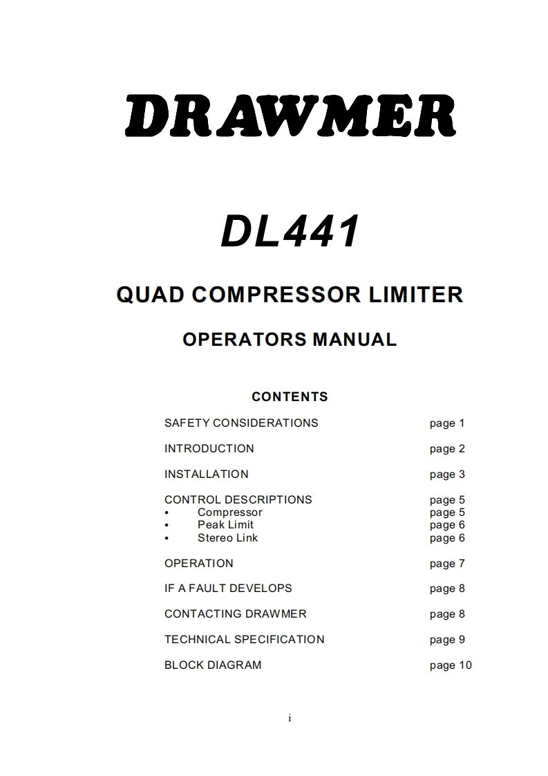 dl441_操作说明书手册