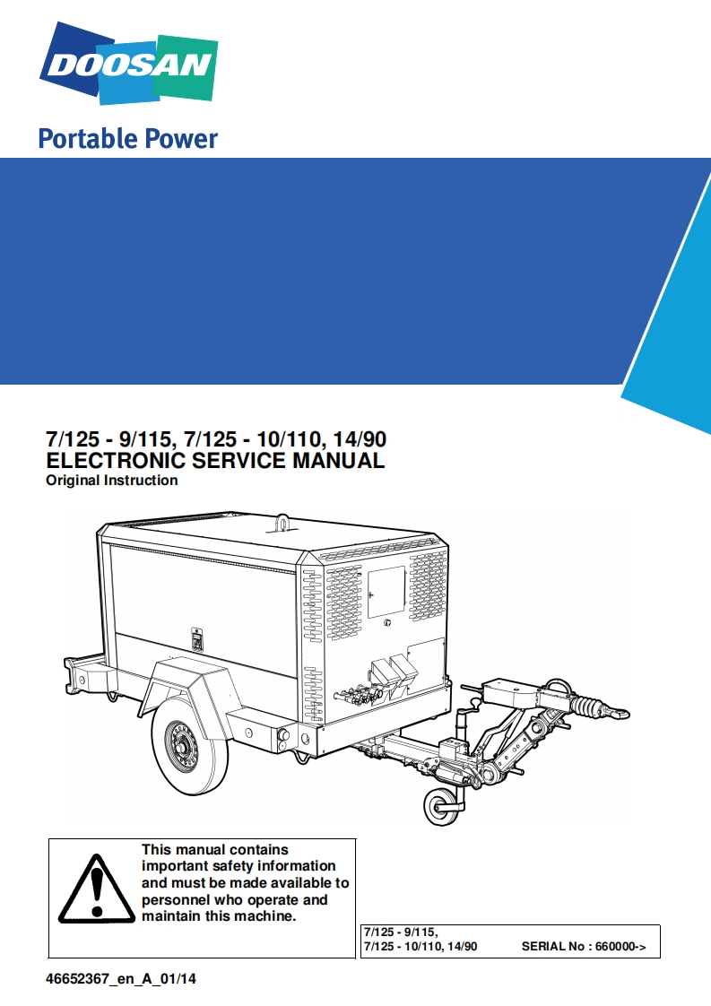 doosan-斗山--A-01-14-SM-7125-9115_7125-10110_1490空压机维修手册