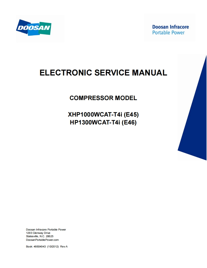 doosan-斗山-25-280_XHP1000_HP1300T4i_OCT12_CPN46604943空压机维修手册
