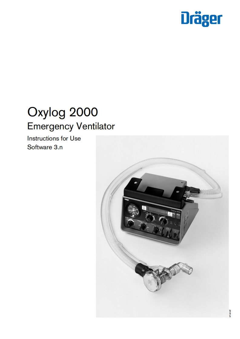 drager-oxylog2000-使用说明书手册