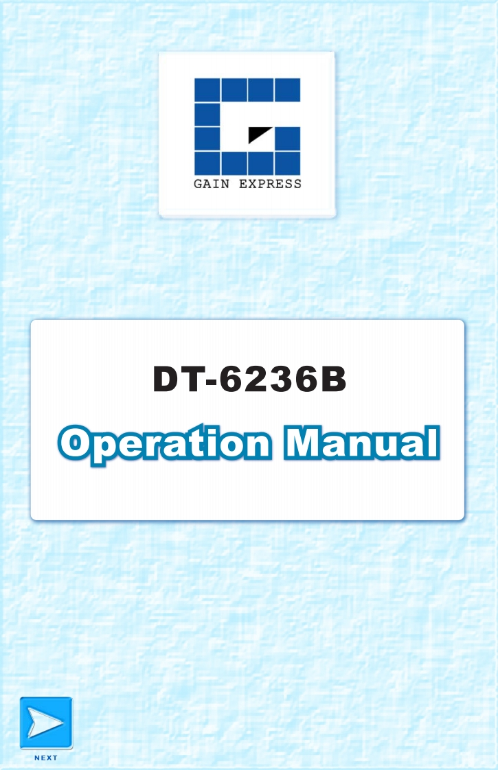 dt-6236b_操作说明书手册