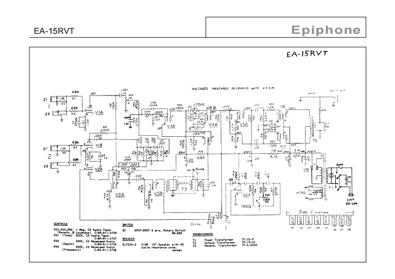 ea_15rvt-zephyr维修电器原理图说明书手册