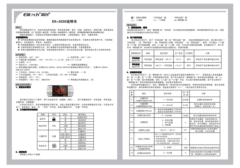 ek-3030标准操作说明书手册