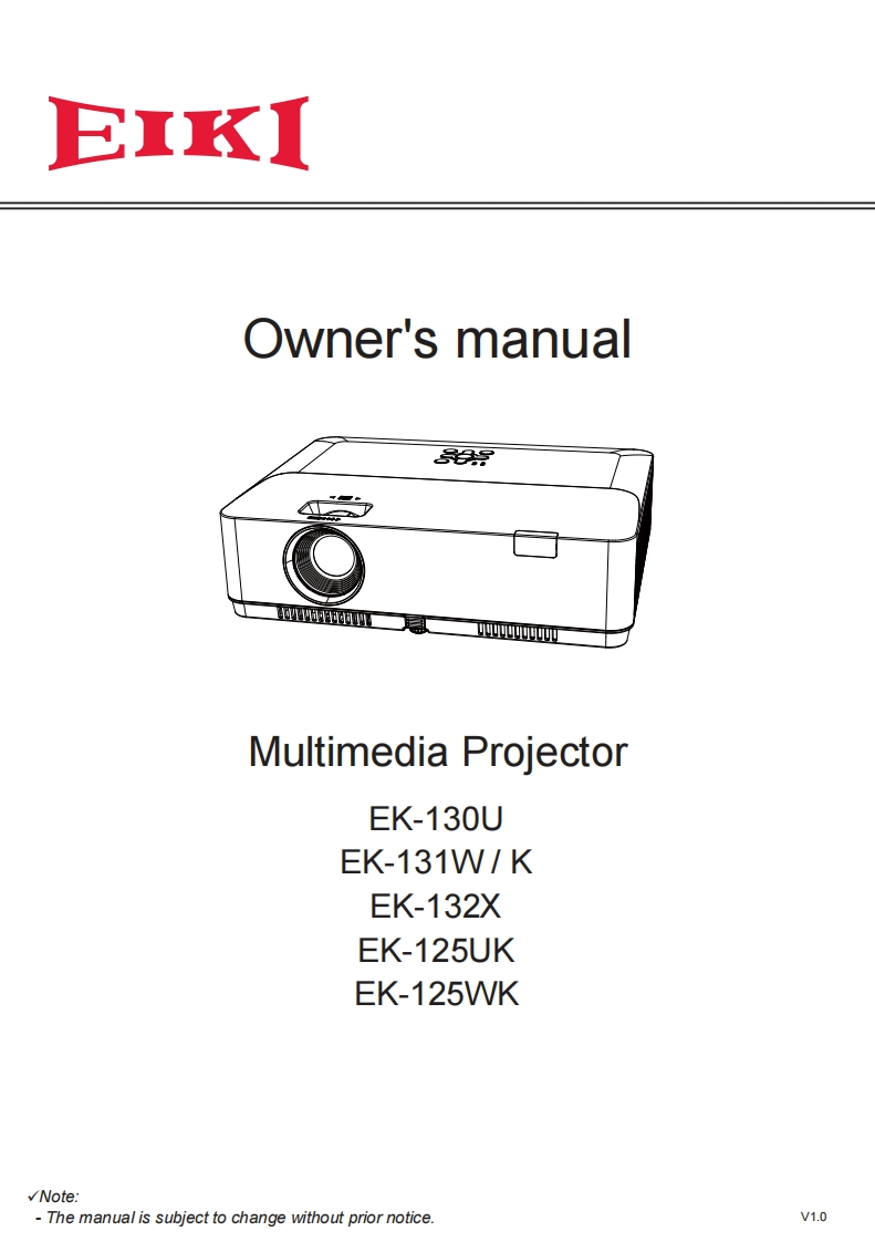 ek130u_owners_操作说明书手册