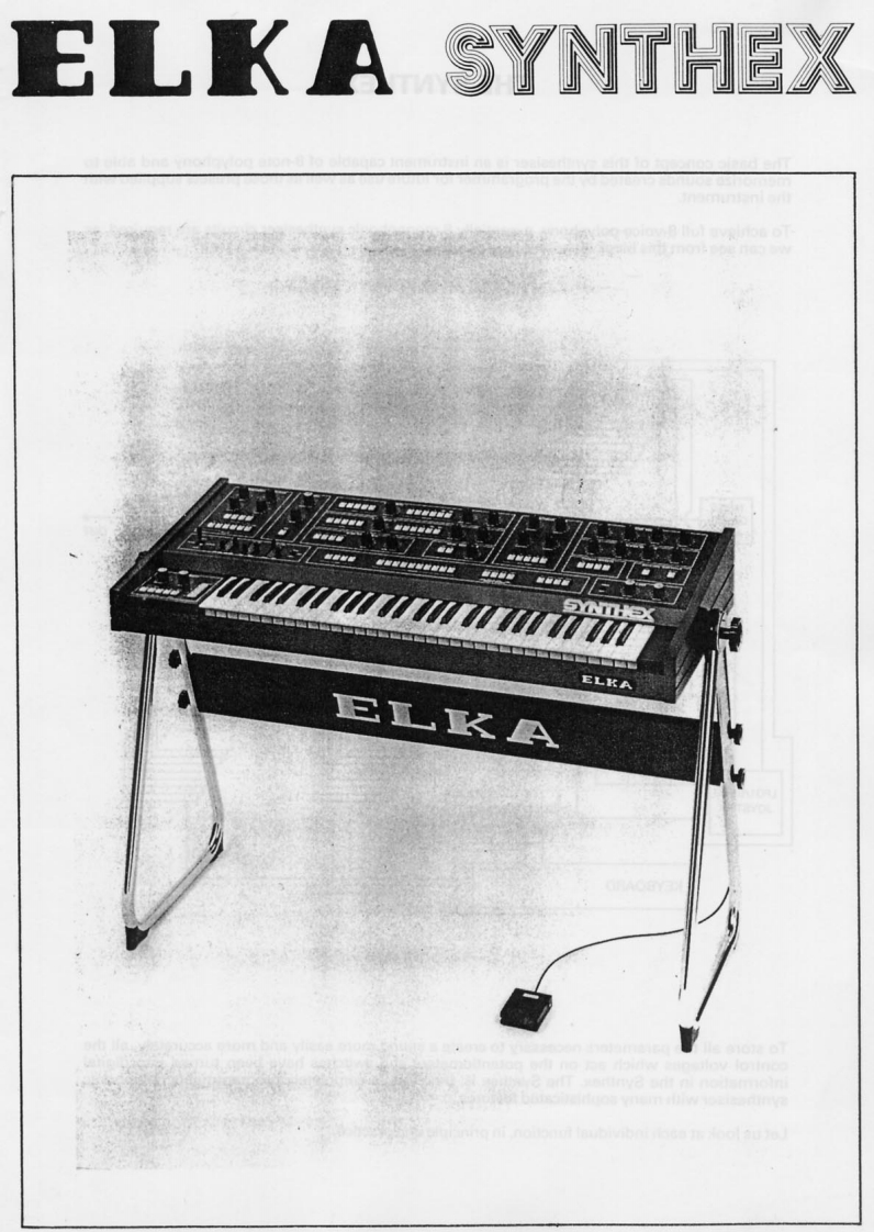 elka-synthex-使用说明书手册