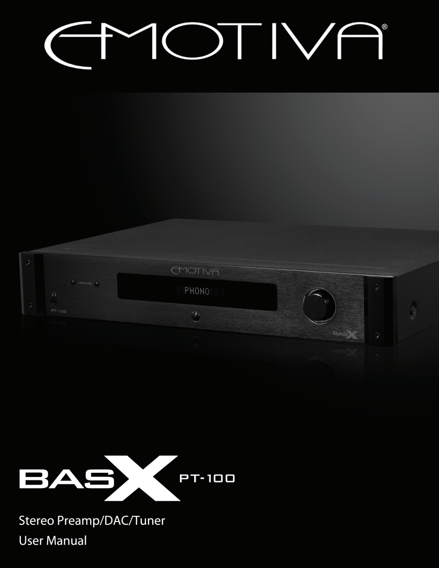 emotiva-pt-100-操作说明书手册