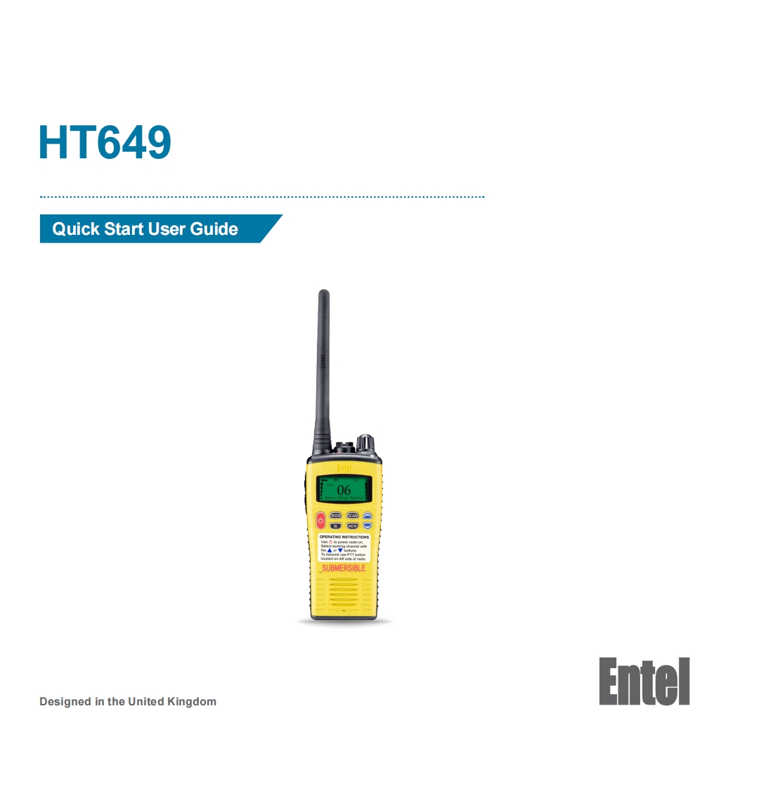 entel-ht649-quick-user-guide操作说明书手册