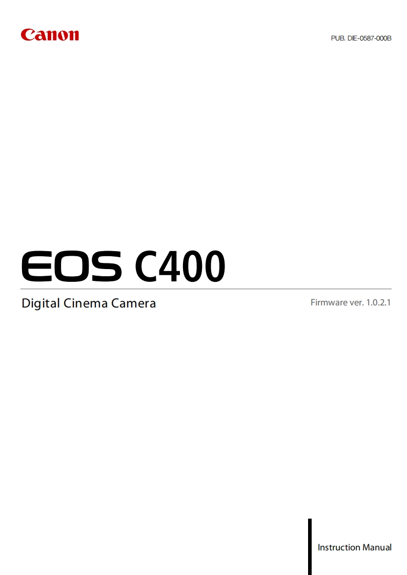 eos_c400_操作说明书手册