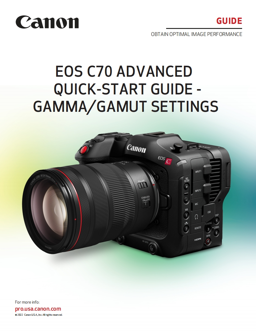 eos_c70_advanced_操作说明书手册