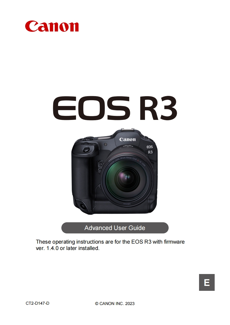 eos_r3_操作说明书手册