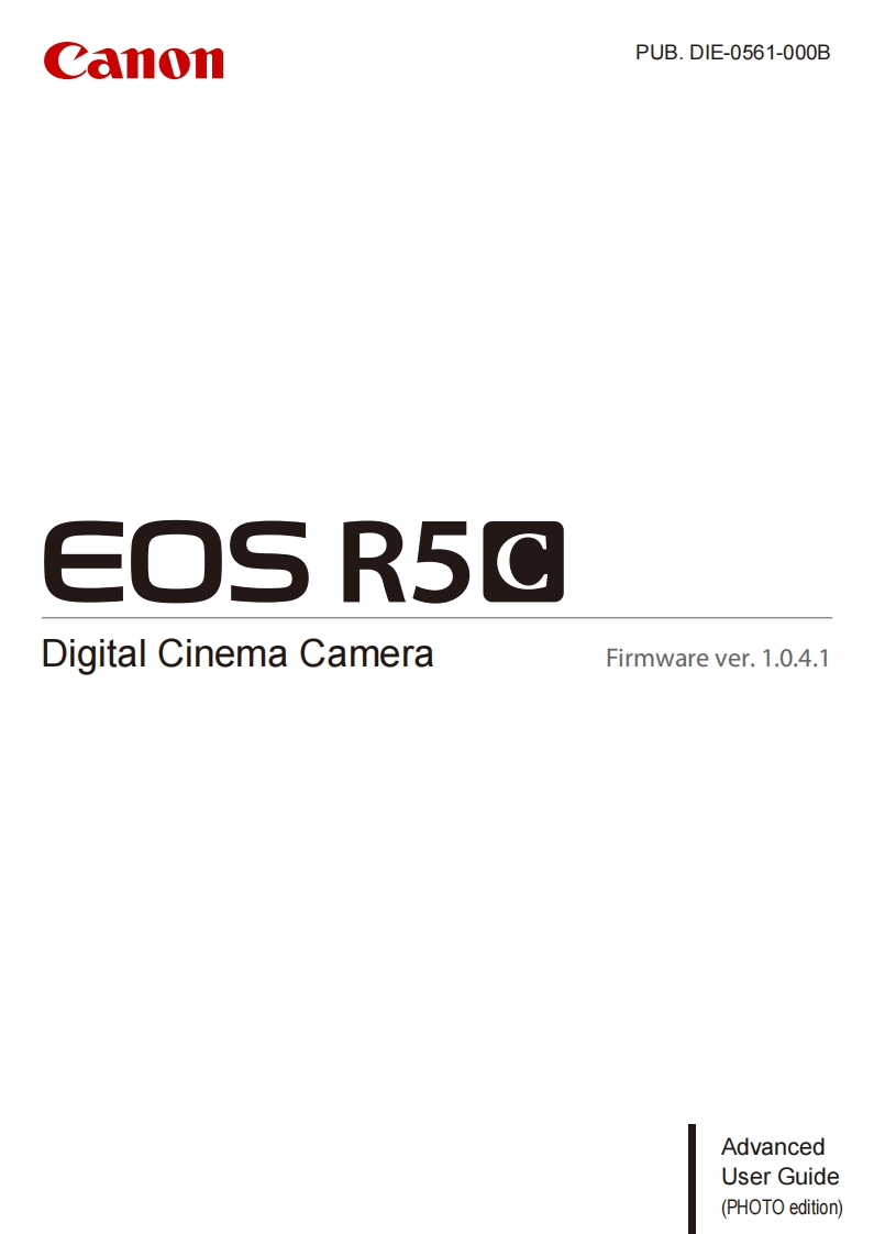 eos_r5c_操作说明书手册