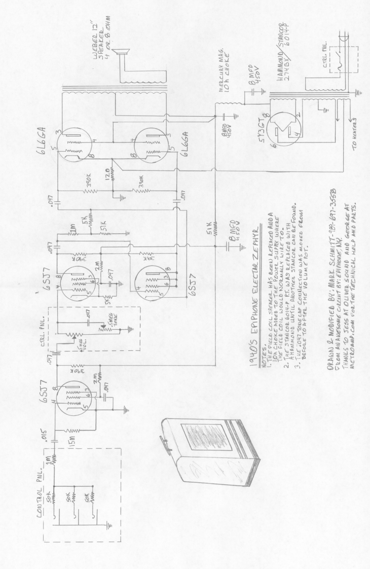 epiphone_1940s_electar维修电器原理图说明书手册