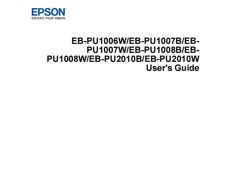 epson-eb-pu1008_manual操作说明书手册