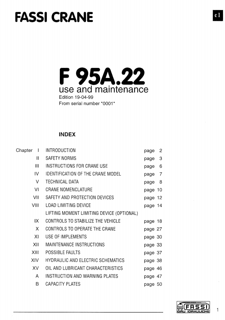 fassi_f95a.22_knuckle_boom_crane_network折臂吊车操作与维修手册含电器液压原理图