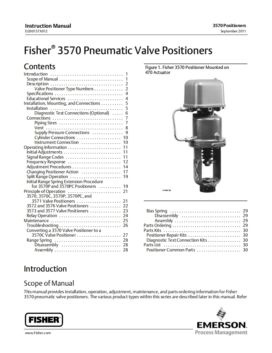 fisher_3570_im操作说明书手册