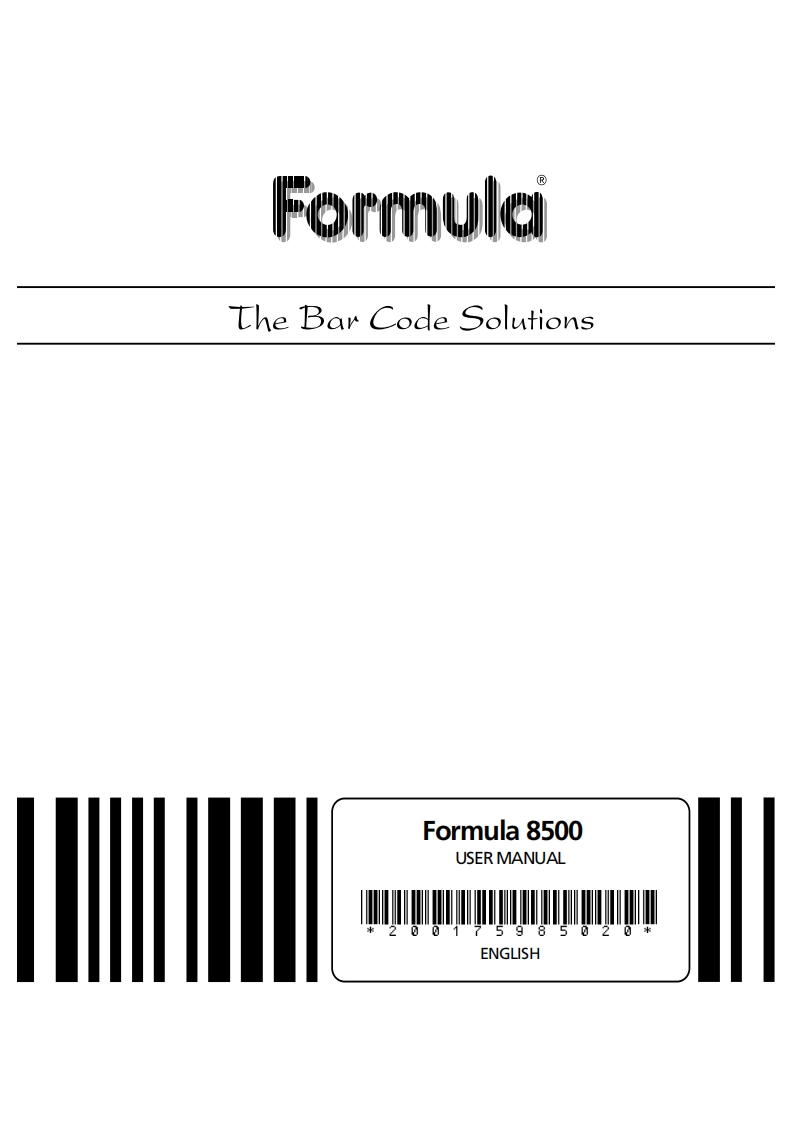 formula_8500_user_manual操作说明书手册