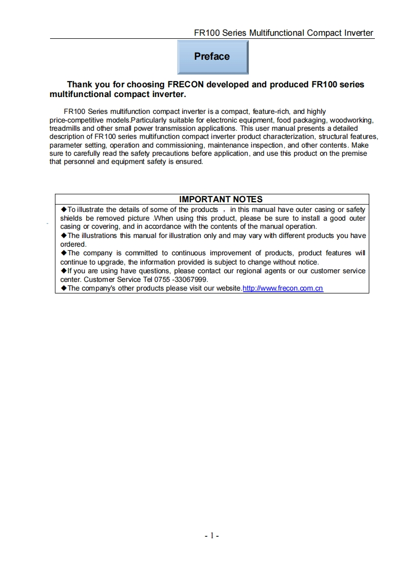 frecon-FR-100-MANUAL