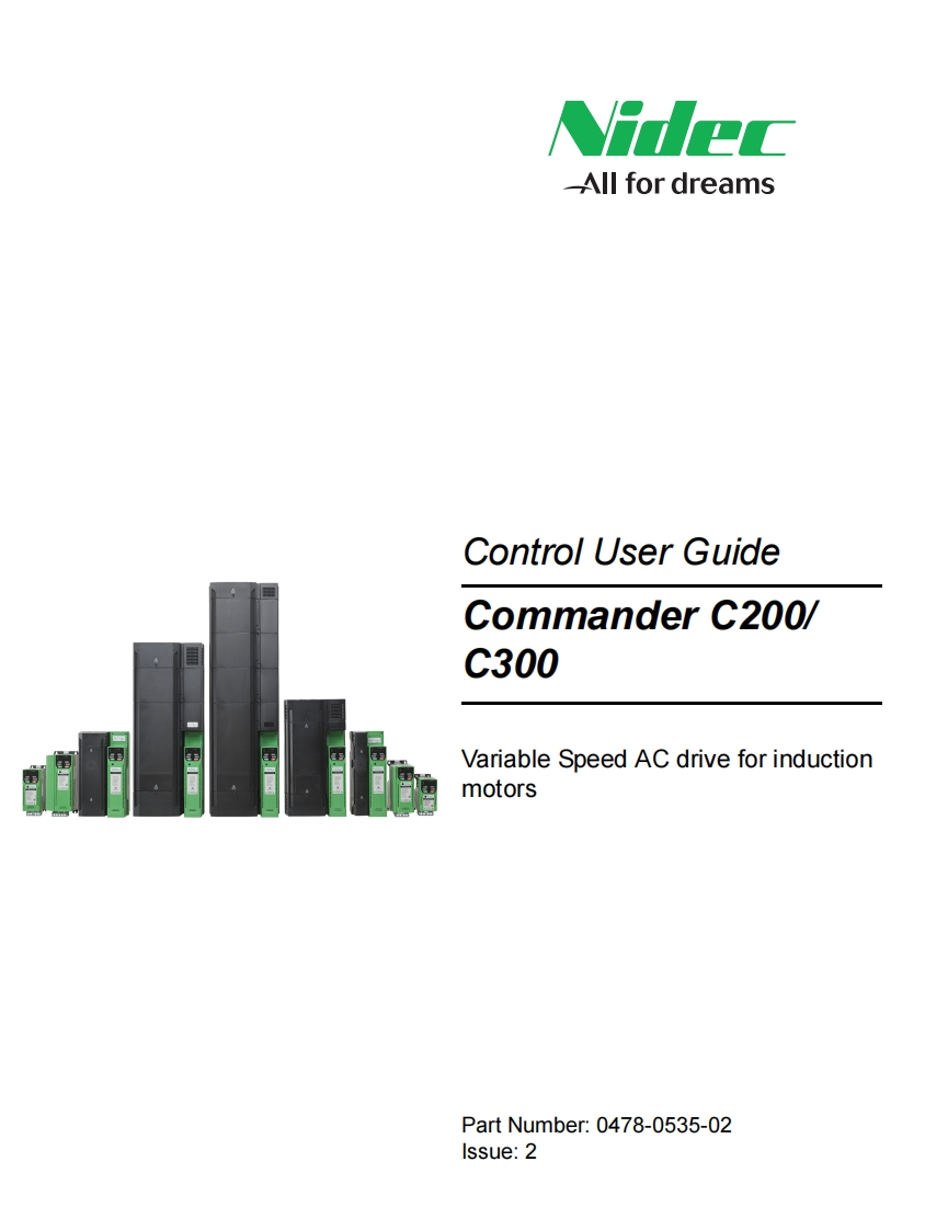 frequentieregelaars-commander-c200-c300-control-安装操作说明书手册-en-iss2-0478-0535-02