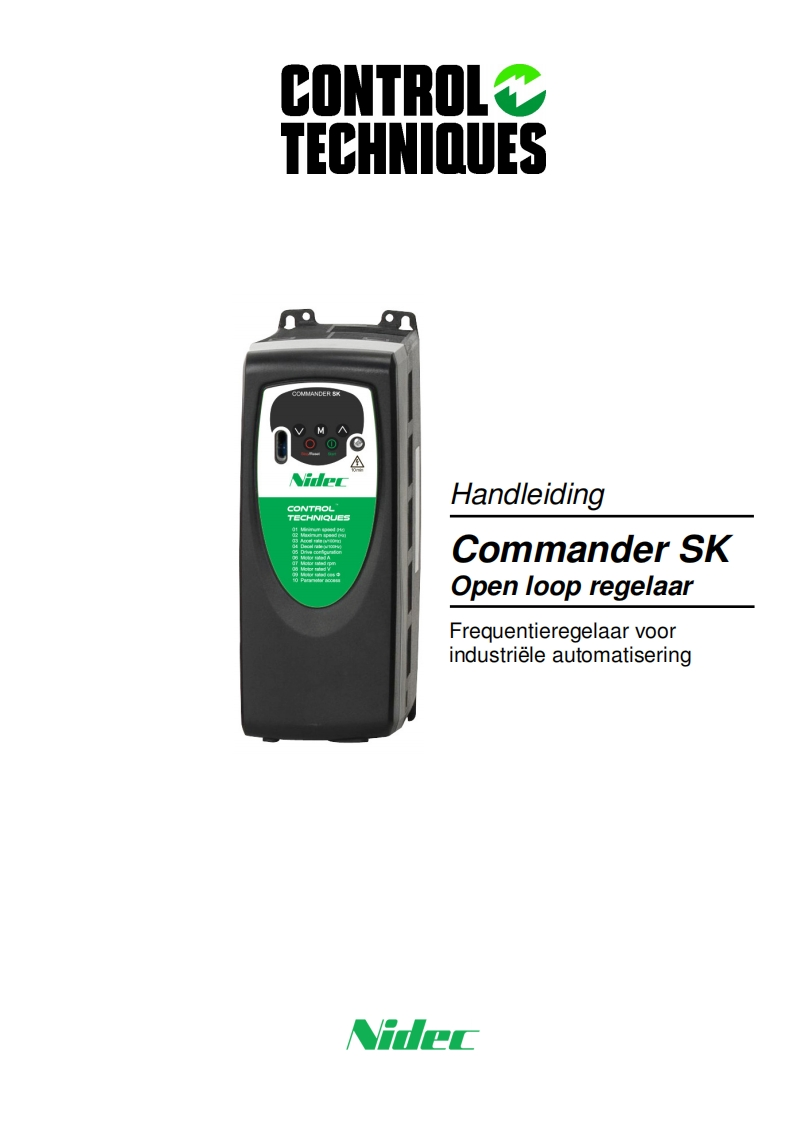 frequentieregelaars-commander-sk-操作说明书手册-nl-v103