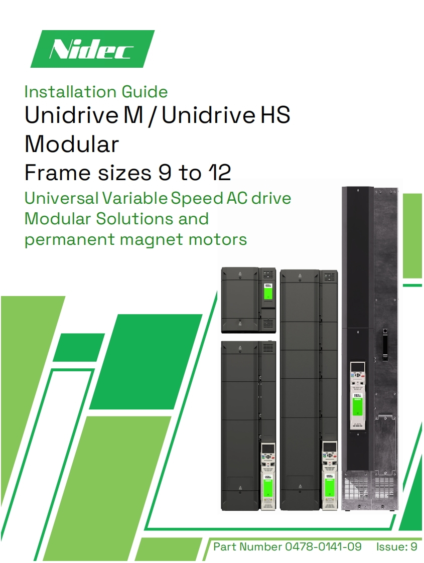 frequentieregelaars-unidrive-m-modular-安装操作说明书手册-en-iss9-0478-0141-09
