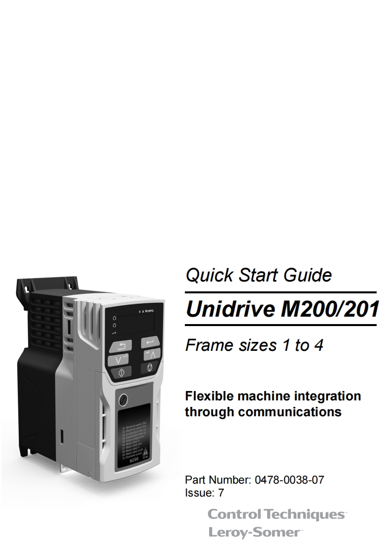 frequentieregelaars-unidrive-m200-m201-快速操作说明书手册-en-iss7-0478-0038-07