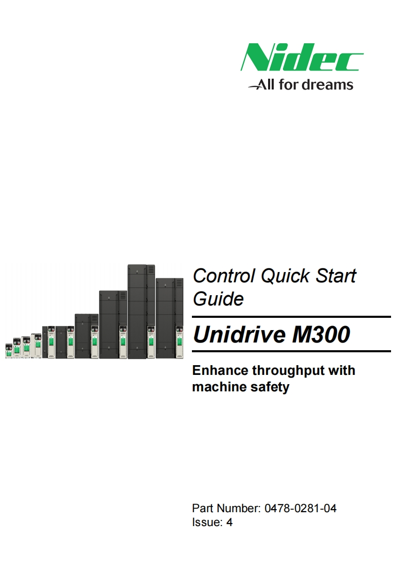 frequentieregelaars-unidrive-m300-control-快速操作说明书手册-en-iss4-0478-0281-04