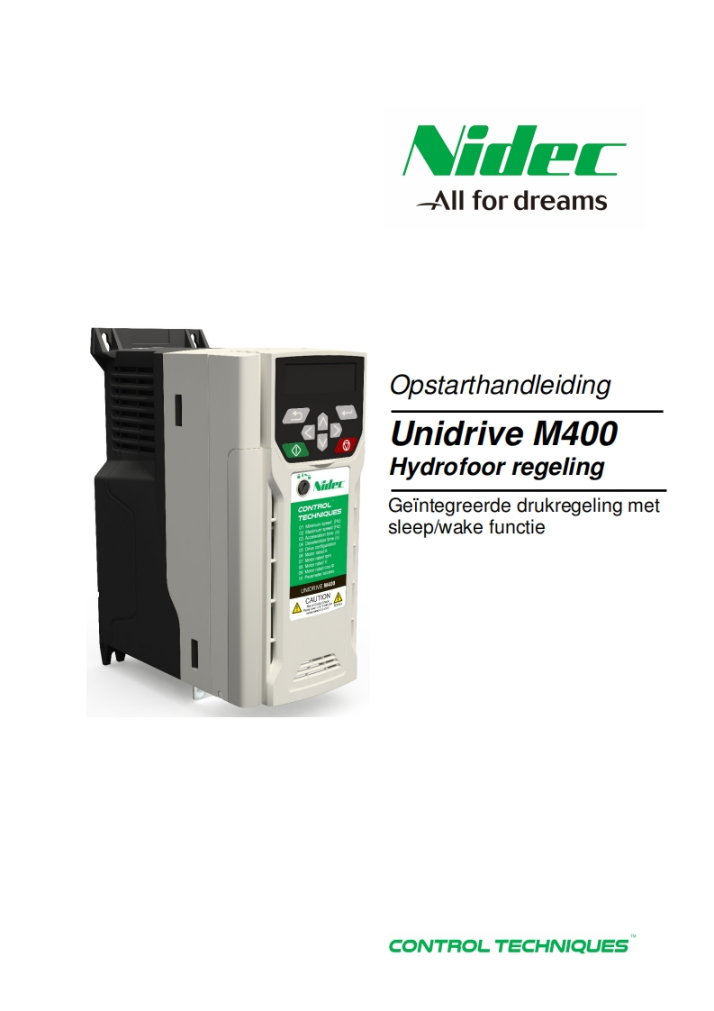 frequentieregelaars-unidrive-m400-操作说明书手册-hydrofoor-regeling-nl-v02007