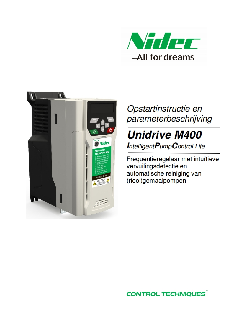 frequentieregelaars-unidrive-m400-操作说明书手册-intelligent-pump-control-lite-nl-v12