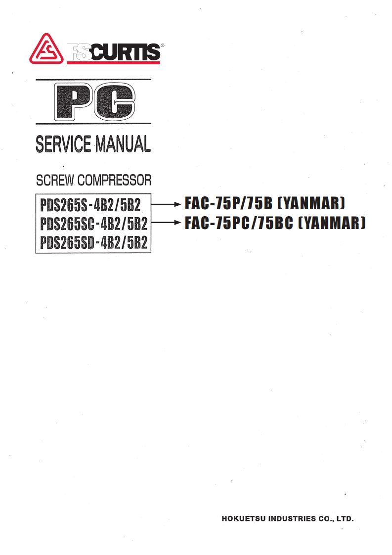 fs_curtis_fac_75p_75pc_75b_75bc_维修参考说明书手册_yanmar