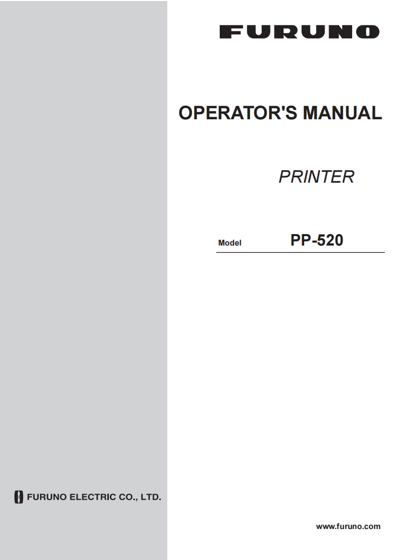 furuno-pp520-printer-op-manual操作说明书手册