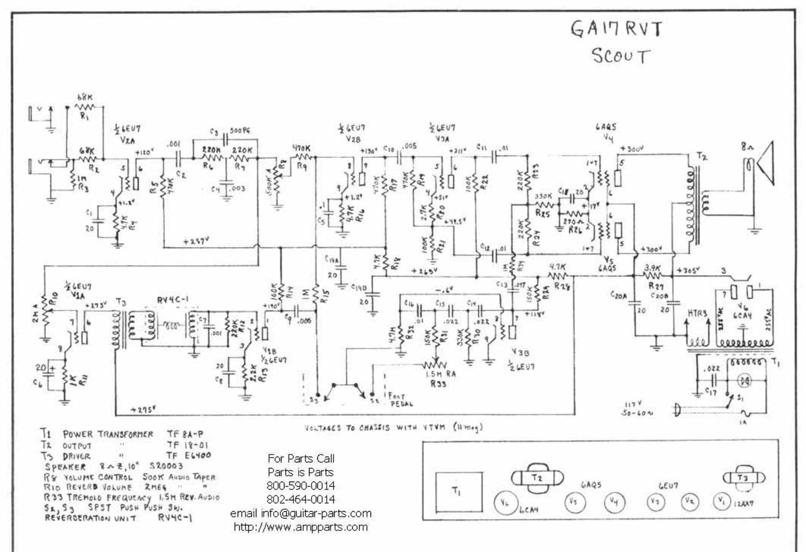 ga17rvt维修电器原理图说明书手册