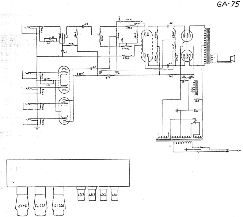 ga75_old维修电器原理图说明书手册