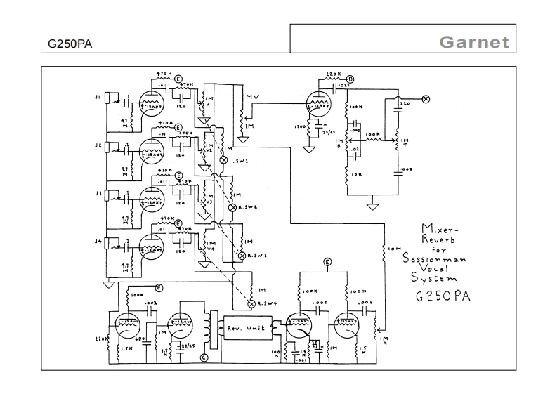 garnet_g250pa_sessionman维修电器原理图说明书手册