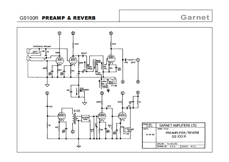 garnet_gs100r_jammer维修电器原理图说明书手册