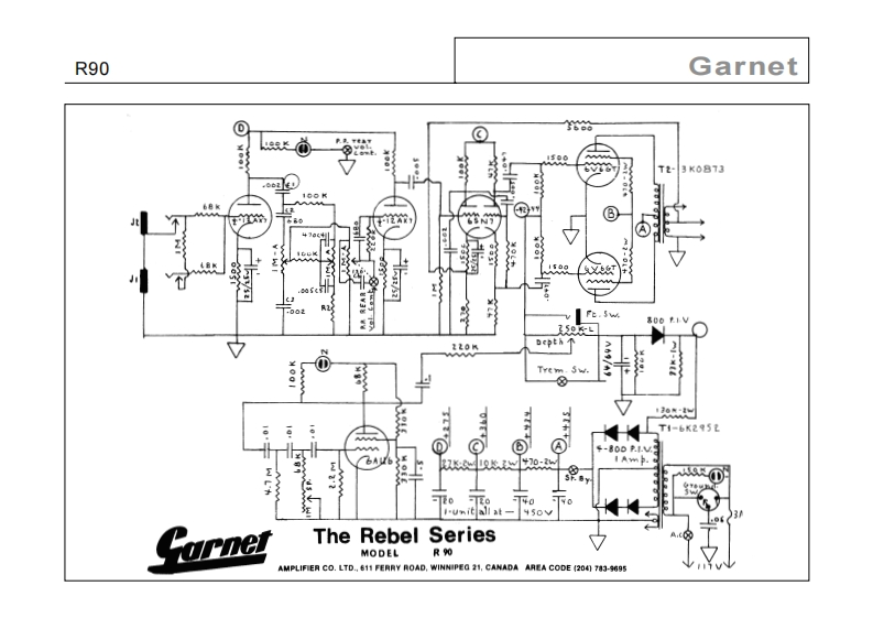 garnet_r90_rebel维修电器原理图说明书手册