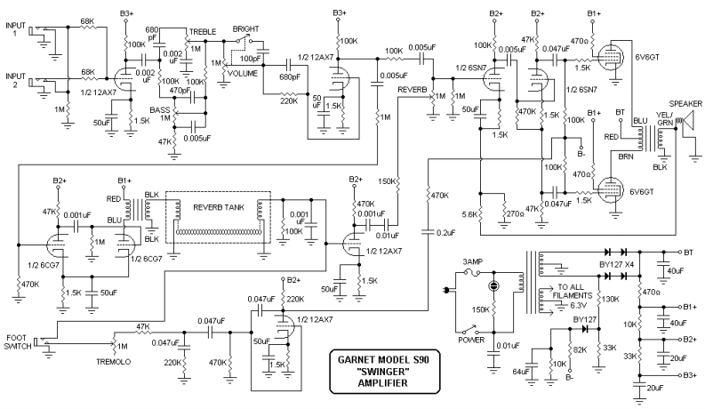 garnet_s90_swinger维修电器原理图说明书手册