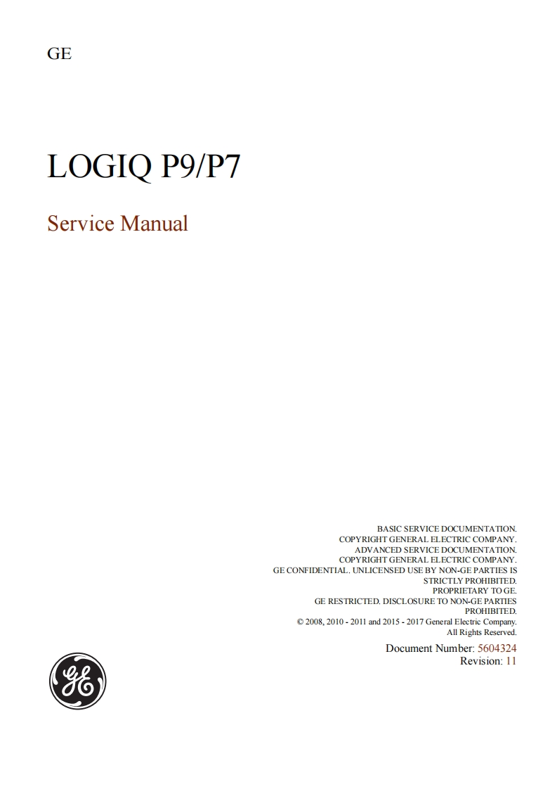 ge-LOGIQ-P9-P7-用户操作使用说明书手册