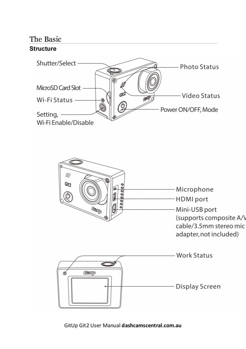 gitup-git-2-使用说明书手册-action-camera-pdf