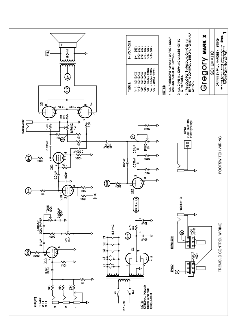 gregory_mark_x维修电器原理图说明书手册