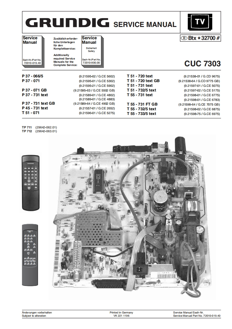 grundig--t-51-720-text-gb--维修电器原理图手册--ID1709